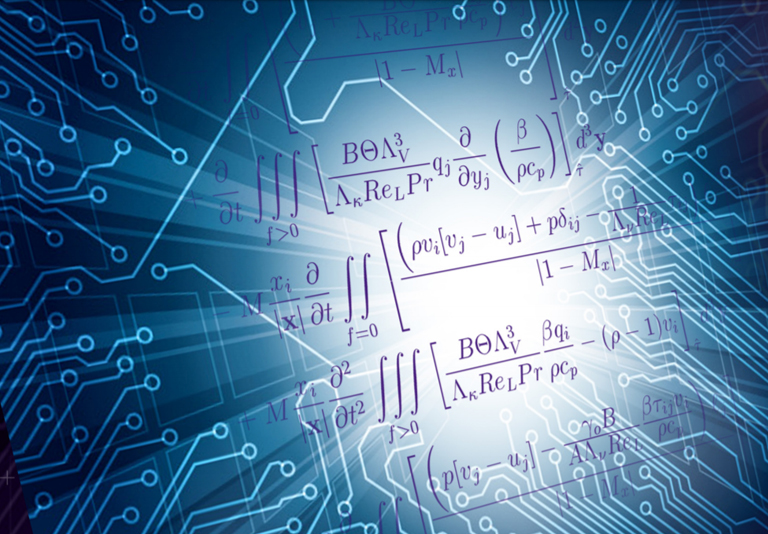 Computational Insights: Numerical Analysis Homework and Assignments A computer circuit board with mathematical formulas, representing numerical analysis homework and assignments