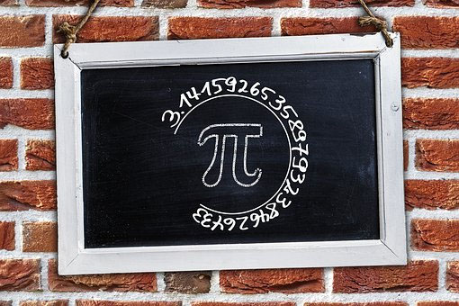Exploring Trigonometry: Blackboard Featuring the Pi Symbol Blackboard with pi symbol, representing Trigonometry Homework Help concept